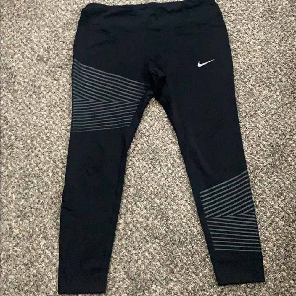 Nike Compression Leggings with Reflective Design